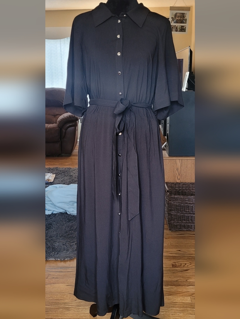Nwt H&M Black Shirt Dress